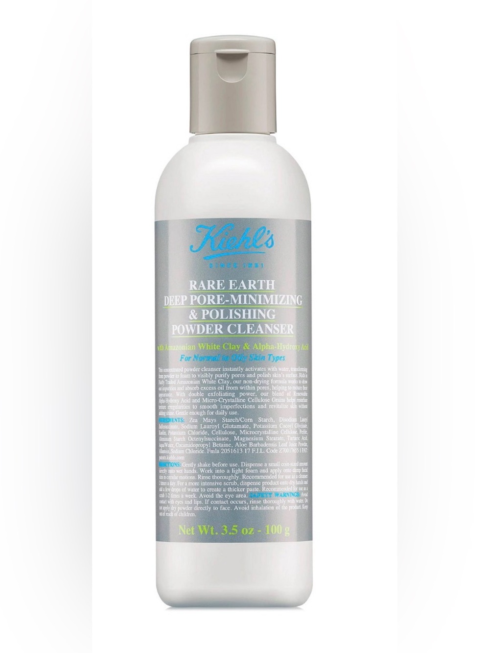 Kiehl's Rare Earth Deep Pore-Minimizing & Polishing Powder Cleanser — 3.5 oz